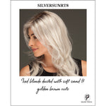 Load image into Gallery viewer, SILVERSUNRT8-Iced blonde dusted with soft sand &amp; golden brown roots
