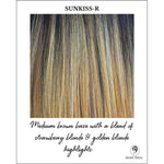 Load image into Gallery viewer, Sunkiss-R-Medium brown base with a blend of strawberry blonde &amp; golden blonde highlights
