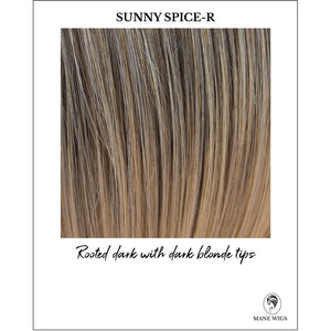 Sunny Spice-R-Rooted dark with dark blonde tips