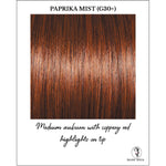 Load image into Gallery viewer, Paprika Mist (G30+)-Medium auburn with coppery red highlights on top
