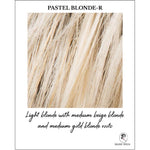 Load image into Gallery viewer, Pastel Blonde-R-Light blonde with medium beige blonde and medium gold blonde roots
