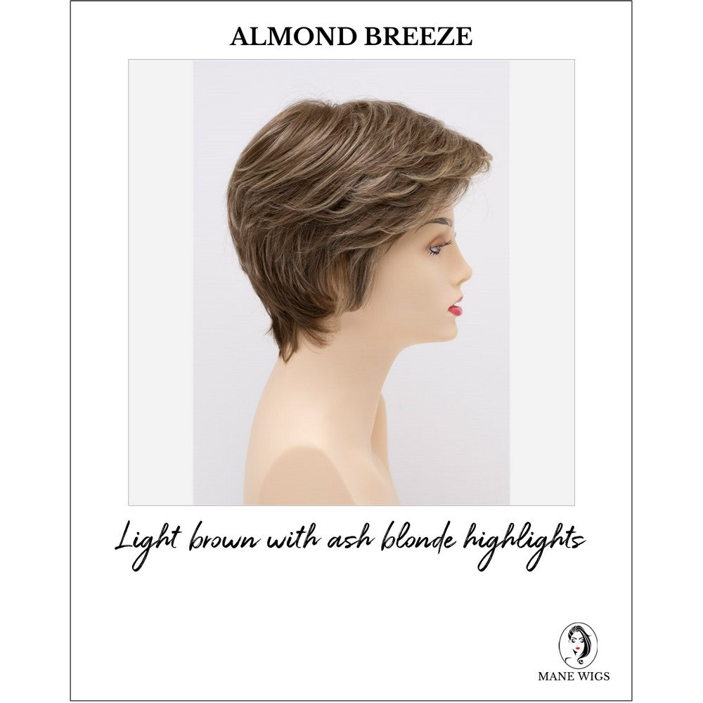 Paula wig by Envy in Almond Breeze-Light brown with ash blonde highlights