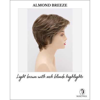 Paula wig by Envy in Almond Breeze-Light brown with ash blonde highlights