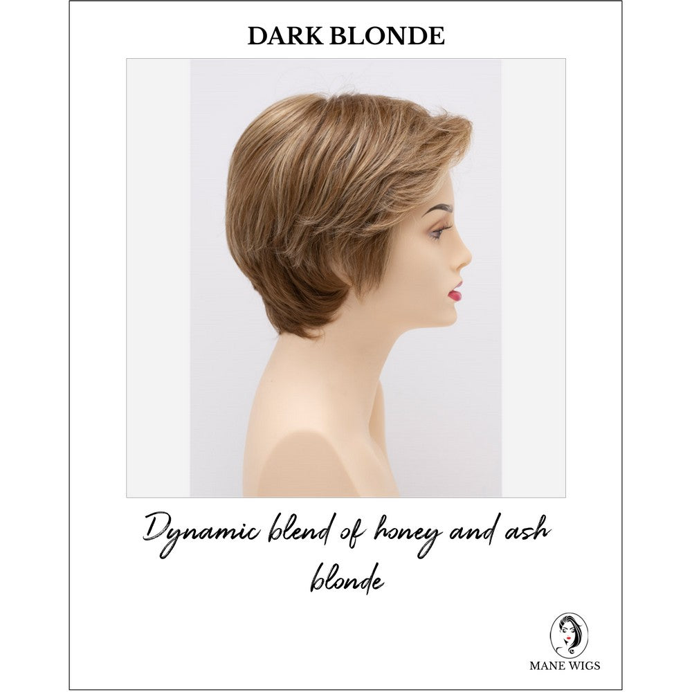 Paula wig by Envy in Dark Blonde-Dynamic blend of honey and ash blonde