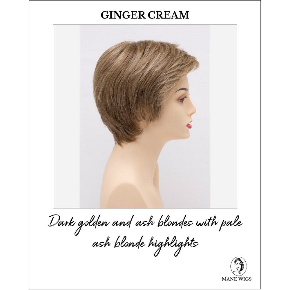 Paula wig by Envy in Ginger Cream-Dark golden and ash blondes with pale ash blonde highlights