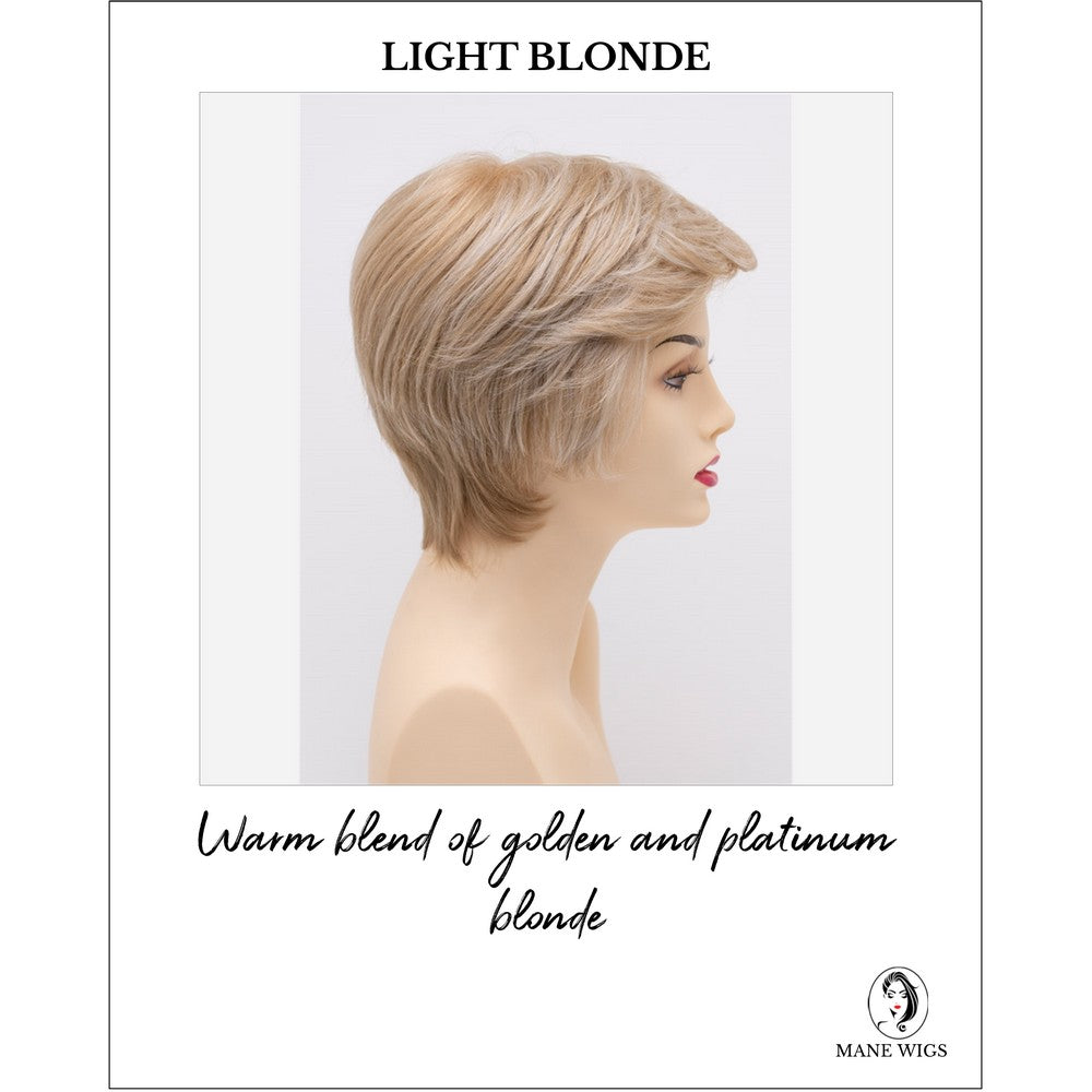 Paula wig by Envy in Light Blonde-Warm blend of golden and platinum blonde
