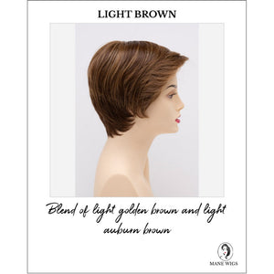 Paula wig by Envy in Light Brown-Blend of light golden brown and light auburn brown