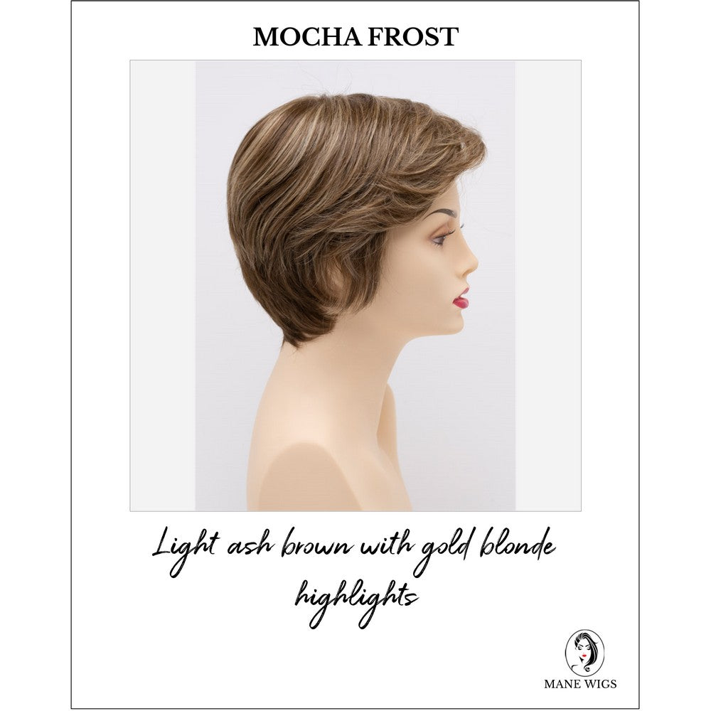 Paula wig by Envy in Mocha Frost-Light ash brown with gold blonde highlights