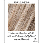 Load image into Gallery viewer, Pearl Blonde-R-Medium ash blonde base with off-white &quot;pearl&quot; platinum highlights and dark ash blonde roots
