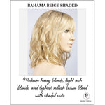 Load image into Gallery viewer, Perla in Bahama Beige Shaded-Medium honey blonde, light ash blonde, and lightest reddish brown blend with shaded roots
