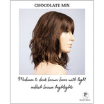 Load image into Gallery viewer, Perla in Chocolate Mix-Medium to dark brown base with light reddish brown highlights

