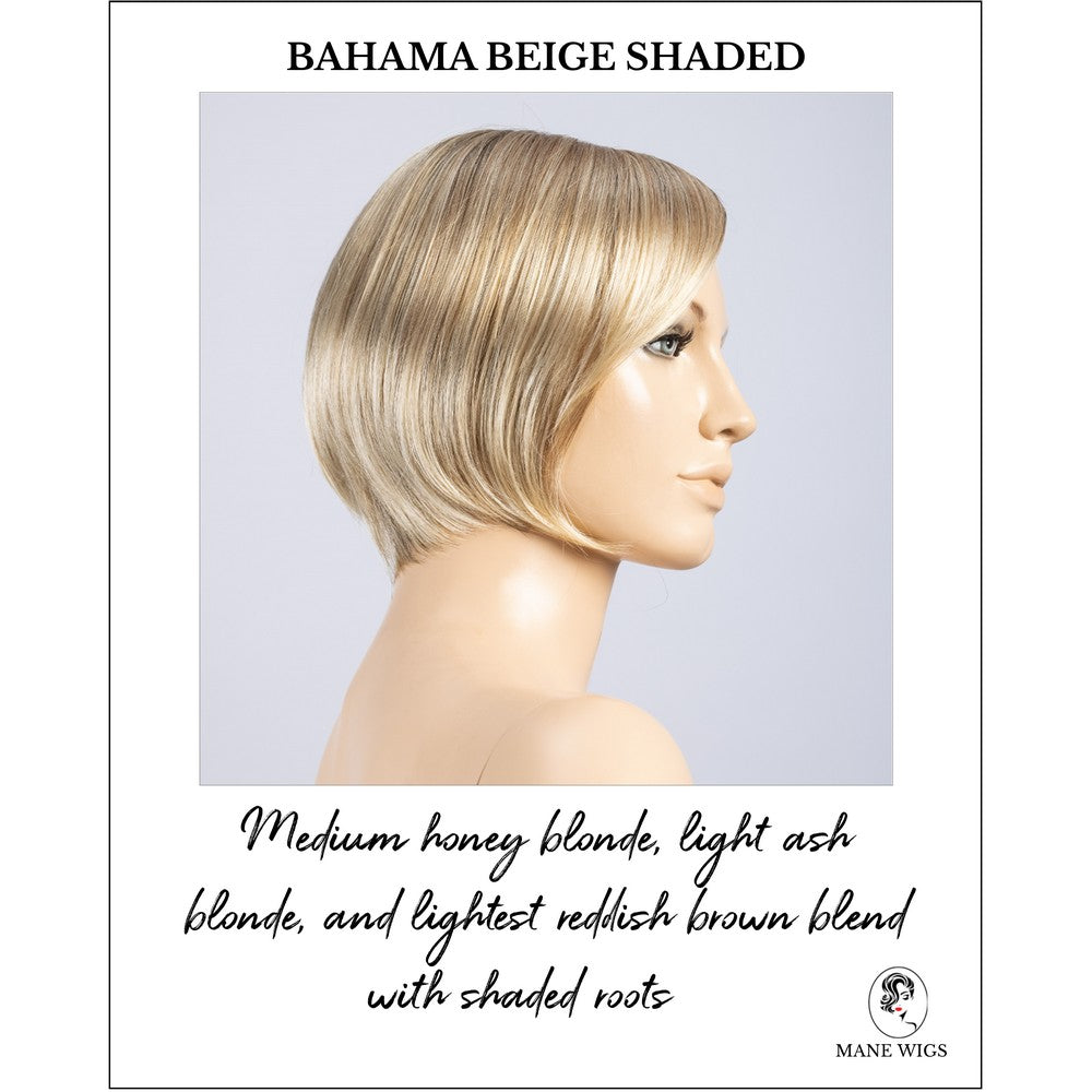 Piemonte Super by Ellen Wille in Bahama Beige Shaded-Medium honey blonde, light ash blonde, and lightest reddish brown blend with shaded roots