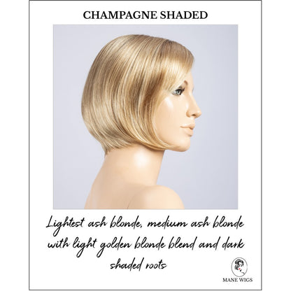 Piemonte Super by Ellen Wille in Champagne Shaded-Lightest ash blonde, medium ash blonde with light golden blonde blend and dark shaded roots