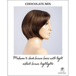 Piemonte Super by Ellen Wille in Chocolate Mix-Medium to dark brown base with light reddish brown highlights