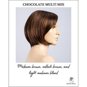 Piemonte Super by Ellen Wille in Chocolate Multi Mix-Medium brown, reddish brown, and light auburn blend