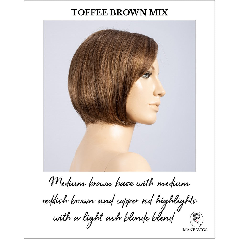 Piemonte Super by Ellen Wille in Toffee Brown Mix-Medium brown base with medium reddish brown and copper red highlights with a light ash blonde blend