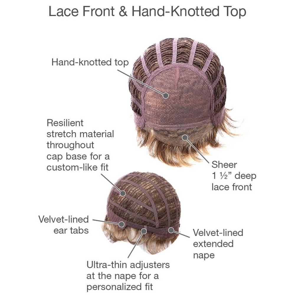 Lace front and hand knotted top