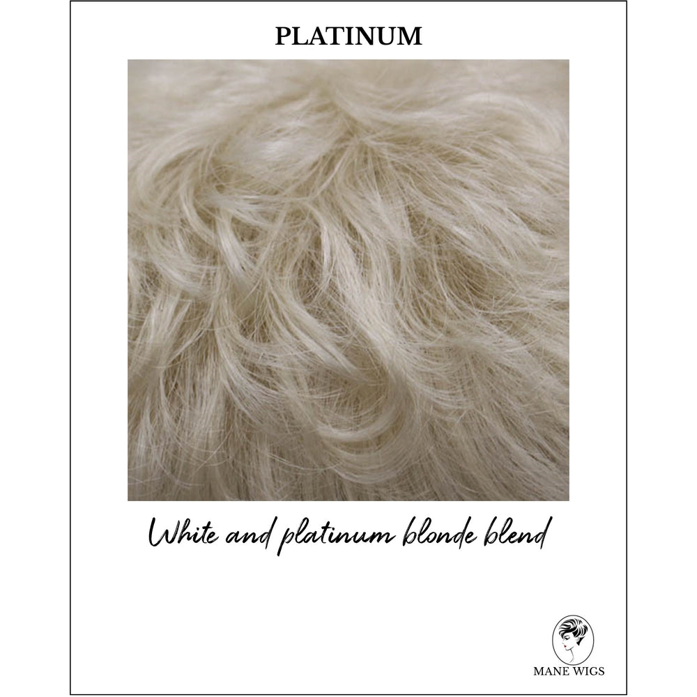 Platinum-White and platinum blonde blend