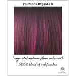 Load image into Gallery viewer, Plumberry Jam-LR-Long-rooted medium plum ombre with 50/50 blend of red/fuschia
