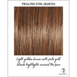 Load image into Gallery viewer, Praline Foil (R13F25)-Light golden brown with pale gold blonde highlights around the face
