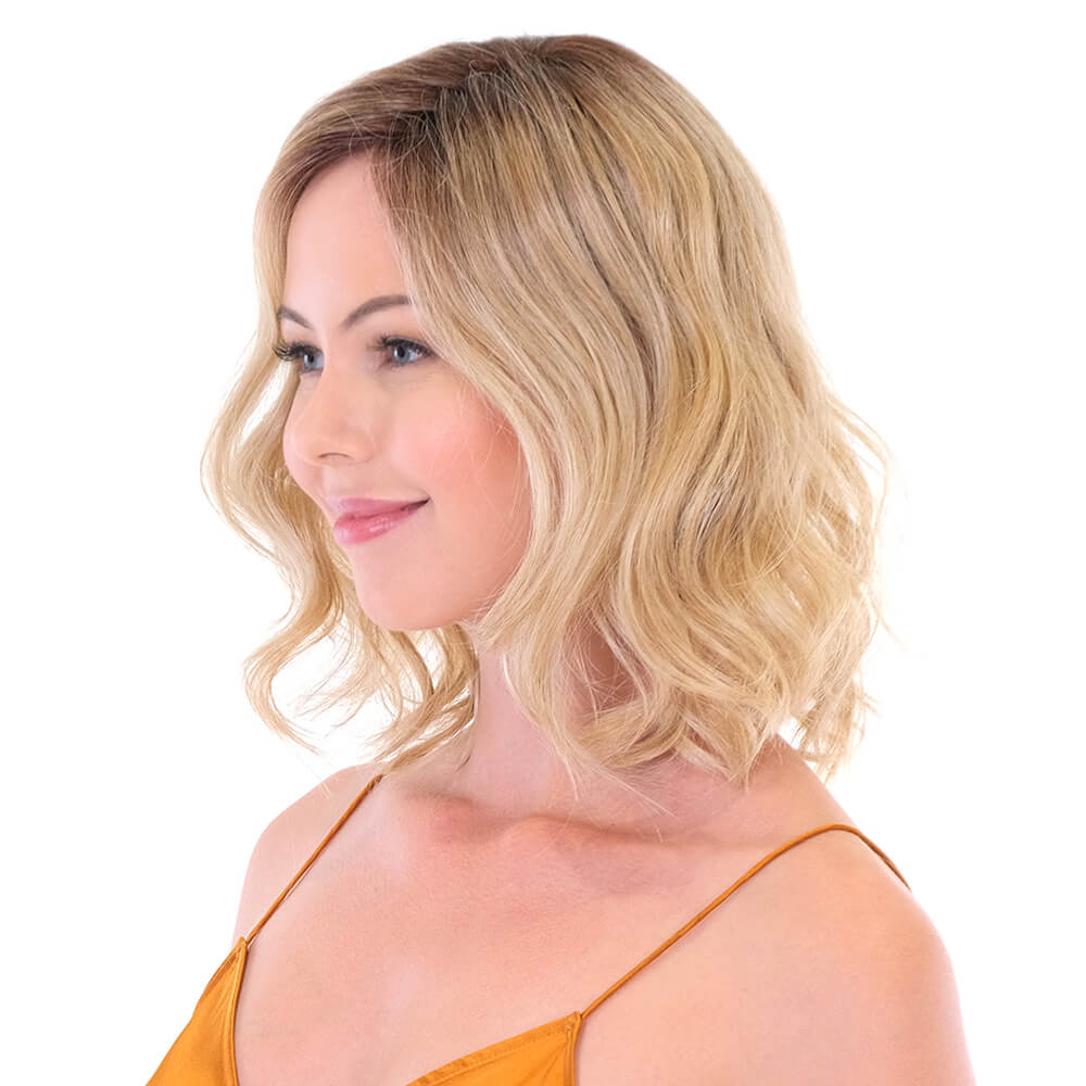 Topper Wave 14 inch by Belle Tress in Honey with Chai Latte Image 3