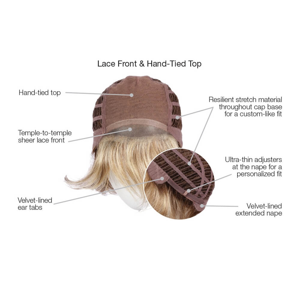 Lace front and hand tied top