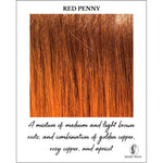 Load image into Gallery viewer, Red Penny-A mixture of medium and light brown roots, and combination of golden copper, rosy copper, and apricot
