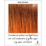 Load image into Gallery viewer, Red Penny-A mixture of medium and light brown roots, and combination of golden copper, rosy copper, and apricot
