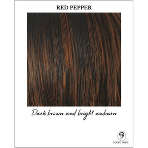 Red Pepper-Dark brown and bright auburn