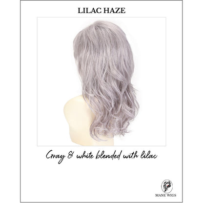 LILAC HAZE-Gray & white blended with lilac