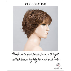 Relax Large by Ellen Wille in Chocolate-R-Medium to dark brown base with light reddish brown highlights and dark roots