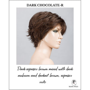 Relax Large by Ellen Wille in Dark Chocolate-R-Dark espresso brown mixed with dark auburn and darkest brown, espresso roots
