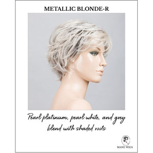 Relax Large by Ellen Wille in Metallic Blonde-R-Pearl platinum, pearl white, and grey blend with shaded roots