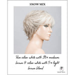 Load image into Gallery viewer, Relax Large by Ellen Wille in Snow Mix-Pure silver white with 10% medium brown &amp; silver white with 5% light brown blend
