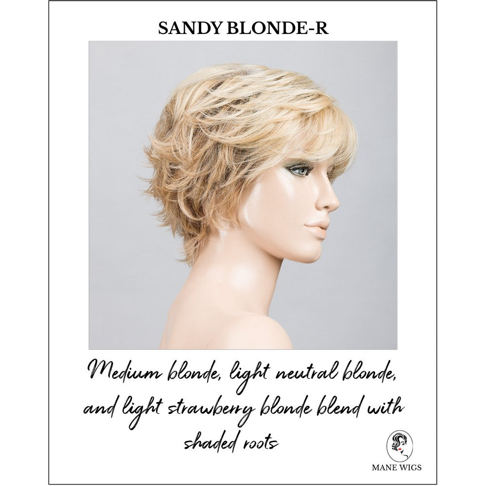 Relax by Ellen Wille in Sandy Blonde-R-Medium blonde, light neutral blonde, and light strawberry blonde blend with shaded roots