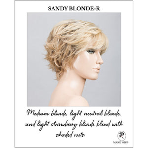 Relax by Ellen Wille in Sandy Blonde-R-Medium blonde, light neutral blonde, and light strawberry blonde blend with shaded roots