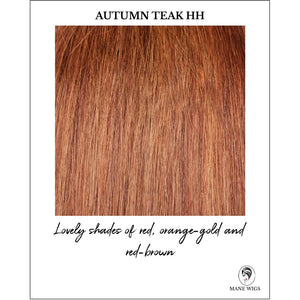 Autumn Teak-Lovely shades of red, orange-gold and red-brown