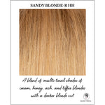 Load image into Gallery viewer, Sandy Blonde-R-A blend of multi-tonal shades of cream, honey, ash, and toffee blondes with a darker blonde root
