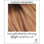 Load image into Gallery viewer, Hazelnut Cream Root-Warm golden blonde base with creamy highlights and soft brown roots
