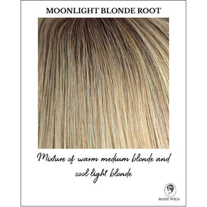 Moonlight Blonde Root-Mixture of warm medium blonde and cool light blonde