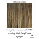 Load image into Gallery viewer, Almond Rocka-Dark golden brown base with 50/50 strawberry blonde &amp; bright copper highlights
