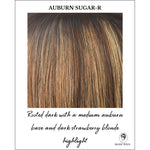 Load image into Gallery viewer, Auburn Sugar-R-Rooted dark with a medium auburn base and dark strawberry blonde highlight
