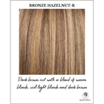 Load image into Gallery viewer, Bronze Hazelnut-R-Dark brown root w/ a blend of warm blonde, cool light blonde and dark brown
