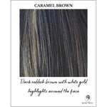 Load image into Gallery viewer, Caramel Brown-Dark reddish brown with white gold highlights around the face
