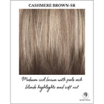 Load image into Gallery viewer, Cashmere Brown-SR-Medium cool brown with pale ash blonde highlights and soft root
