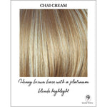 Load image into Gallery viewer, Chai Cream-Honey brown base with a platinum blonde highlight
