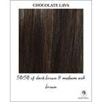 Load image into Gallery viewer, Chocolate Lava-50/50 of dark brown &amp; medium ash brown
