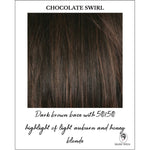Load image into Gallery viewer, Chocolate Swirl-Dark brown base with 50/50 highlight of light auburn and honey blonde
