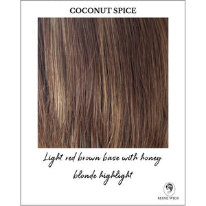 Coconut Spice-Light red brown base with honey blonde highlight