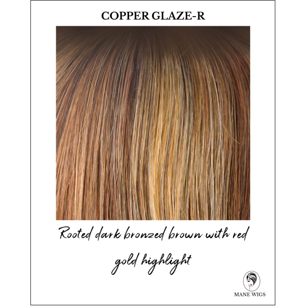 Copper Glaze-R-Rooted dark bronzed brown with red gold highlight